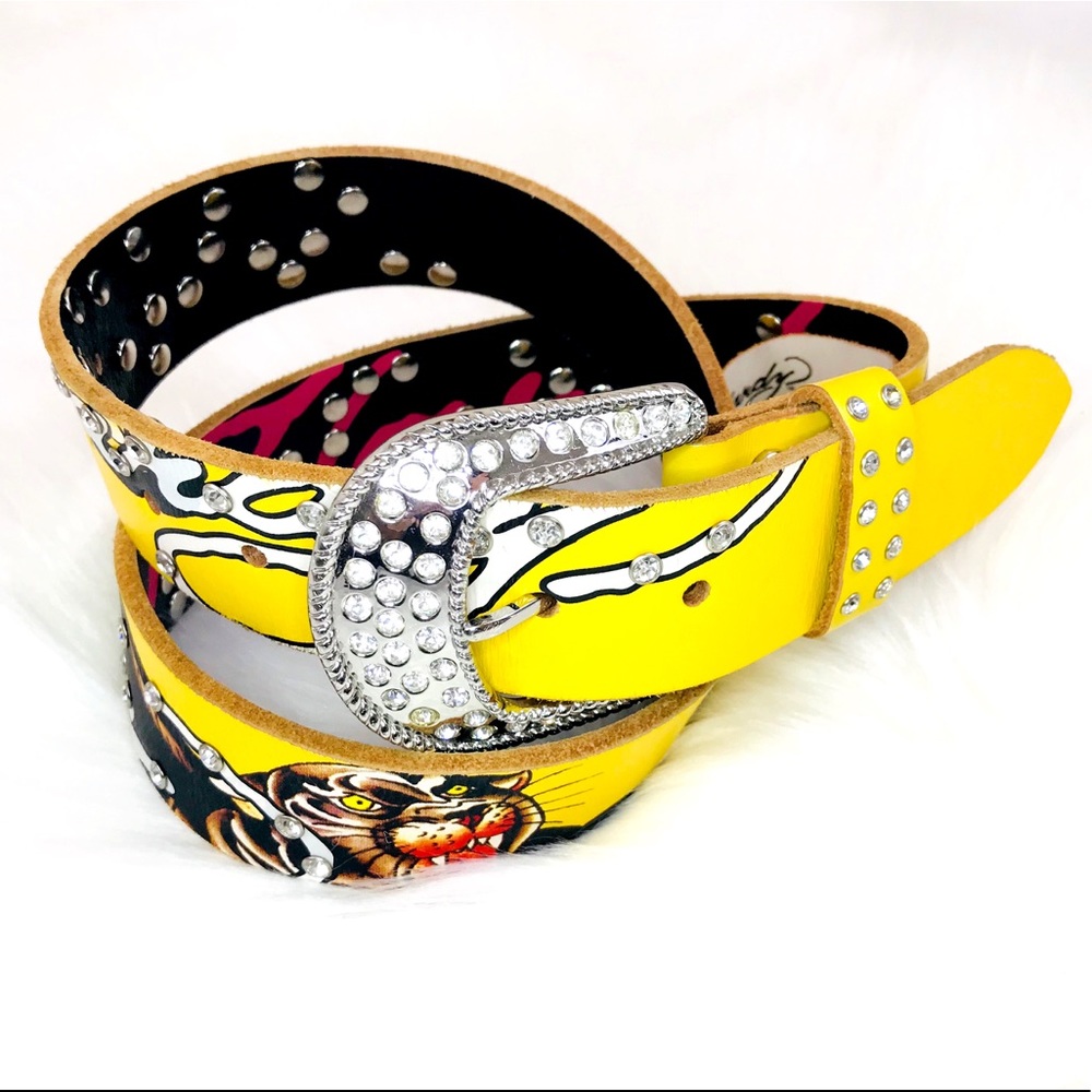 Ed Hardy ™️ Small Genuine Leather Belt